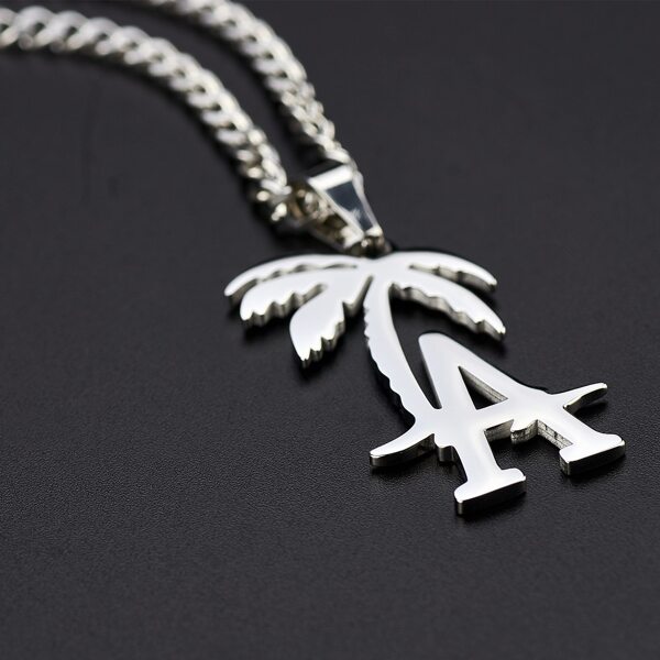 West Coast Style Los Angeles LA Palm Tree Necklace Chain | SHEIN USA