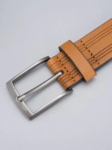 Thắt lưng nam khóa vuông - màu nâu - Xem 3