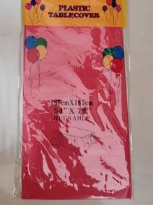 1 件，纯色桌布，生日派对婚礼圣诞桌布，擦拭套，矩形桌布装饰，派对装饰，派对用品，圣诞节 - 紅色 - 查看 2