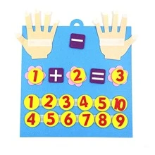 孩子們教育性毛氈工藝成套工具-手工DIY玩具-猴子採摘香蕉帶蘋果毛氈材料 - 彩色 - 查看 3