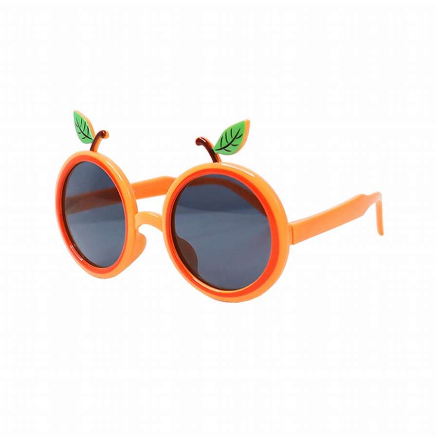 Cartoon Fruit Design Sunglasses - Orange - View 1