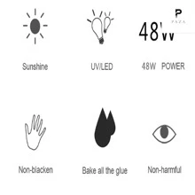 Computenga Lampara de Secado de Uñas 48W LED Gelish Esmalte con Temporizador - Rosa - Ver 5