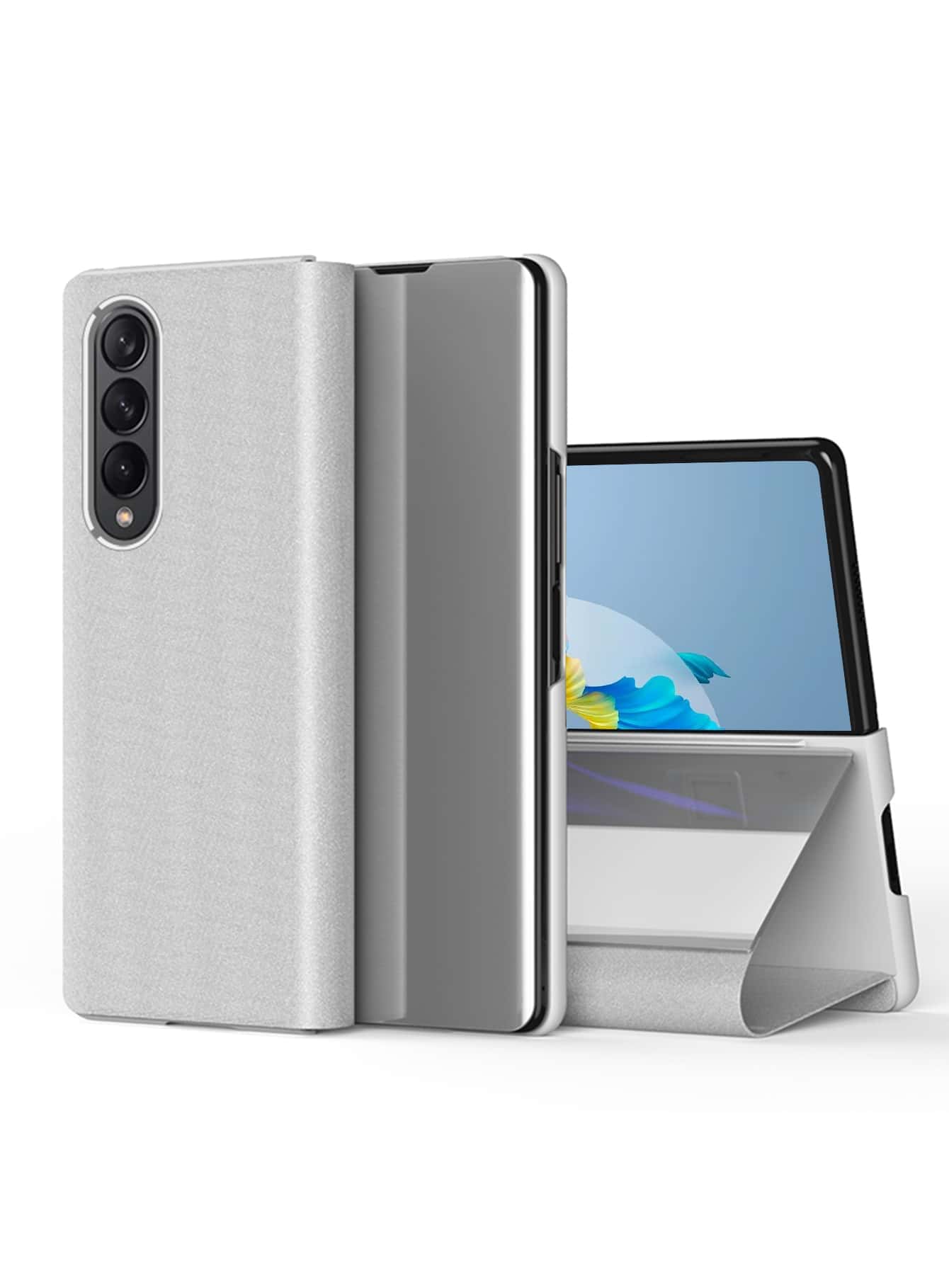 可折疊手機殼 - 銀色 - 查看 1