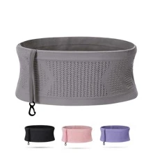 修身跑步腰帶 |旅行錢帶|跑步腰包 |適合跑步的纖薄腰包 |旅行隱藏口袋（灰色） - 灰色 - 查看 1