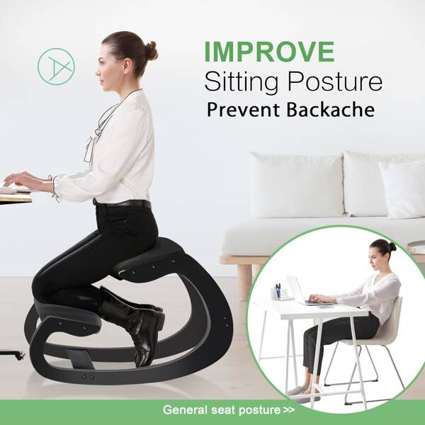 Ergonomic Kneeling Chair for Upright Posture Rocking Chair Knee Stool