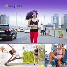 修身跑步腰帶 |旅行錢帶|跑步腰包 |適合跑步的纖薄腰包 |旅行隱藏口袋（灰色） - 灰色 - 查看 6