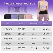 修身跑步腰帶 |旅行錢帶|跑步腰包 |適合跑步的纖薄腰包 |旅行隱藏口袋（灰色） - 灰色 - 查看 5