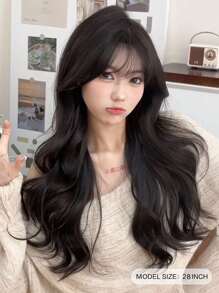 alicegarden 13X4X1T型蕾絲長款卷人造假髮 - 棕色 - 查看 2