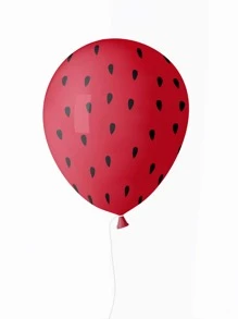 12/20 个 12 英寸西瓜乳胶气球，夏季水果冰淇淋甜甜圈西瓜主题派对装饰，夏季饮料乳胶气球 - 彩色 - 查看 6