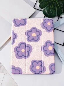 花垫保护套适用于 iPad 7/8/9 代 10.2 英寸,保护套,带笔架,支持自动睡眠/唤醒盖 - 彩色 - 查看 3