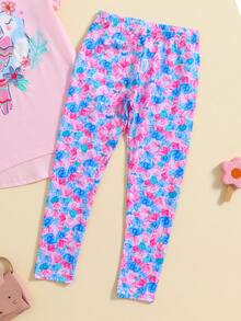 Conjunto Algodón de Mallon Bluson Leggings Elastano para Niñas 6-16 Años Bordado - Rosa - Ver 3