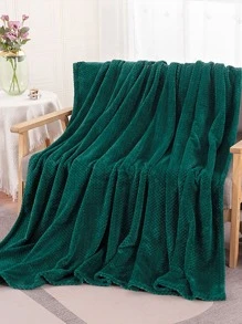 1片格紋圖案柔軟法蘭絨床單沙發套適用於客廳