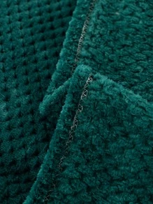 1片格紋圖案柔軟法蘭絨床單沙發套適用於客廳