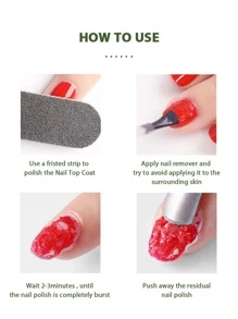 YEVYO Magic Burst Gel Polish Remover Soak Off Gel Nail Polish Remover , 2 Piece Set for Nail Removing Winter Nail Set - xanh quân đội - Xem 6