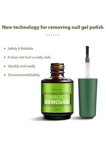 YEVYO Magic Burst Gel Polish Remover Soak Off Gel Nail Polish Remover , 2 Piece Set for Nail Removing Winter Nail Set - xanh quân đội - Xem 5