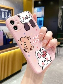 卡通兔子圖案防摔手機外殼 - 彩色 - 查看 5