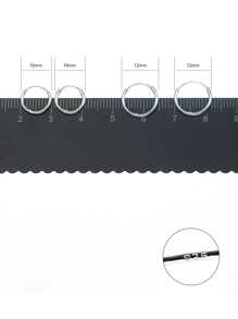 4pcs/set Minimalist Hoop Earrings