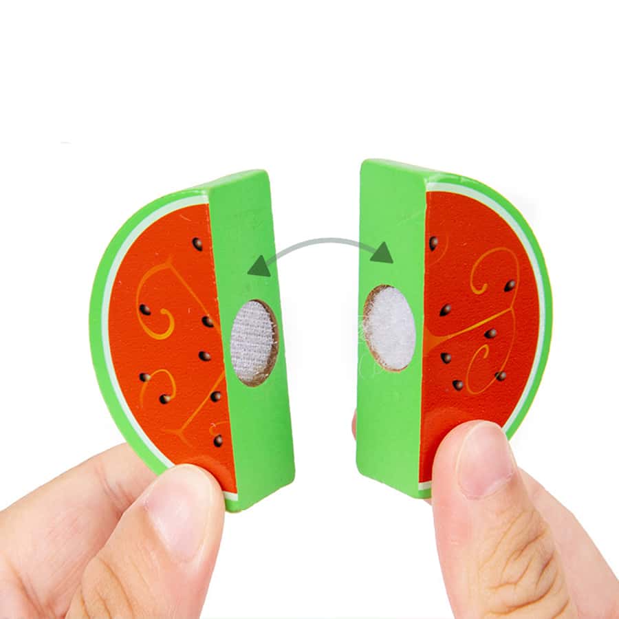 Children's fruit cutting board wood cutting puzzle area play home baby