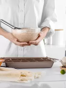 Keidason Chảo làm bánh Brownie có ngăn (12.2''x7.7''), Chảo nướng bằng thép không gỉ, Chảo làm bánh muffin vuông chống dính, Đồ nướng Blondie, Dụng cụ làm bánh, Cho lò nướng, Đồ dùng nhà bếp, Phụ kiện nhà bếp, Đồ gia dụng - màu nâu - Xem 4