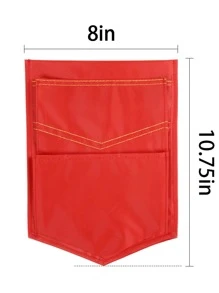 Educational Tool Early Education Classroom Magnetic Whiteboard Pouch, Used For Fridge To Store Menus And Coupons - Red - View 5