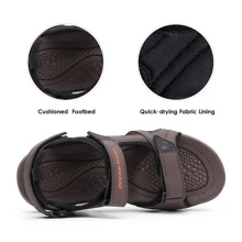 Men's Sandals Hiking Water Beach Sport Outdoor Athletic Arch Support Summer Sandals - màu nâu - Xem 3