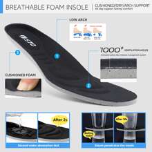 Walking Shoes Women Slip On Tennis Fashion Sneakers With Arch Support Memory Foam - 黑色 - 查看 6