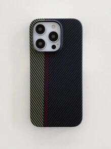 Apple Pc Anti-Slip Water Paste Race-Track Black 3d Carbon Fibre Pattern Phone Case Compatible With Iphone - Multicolor - View 1
