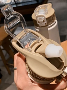 1入組便攜不銹鋼絕緣杯子 - 白色 - 查看 4