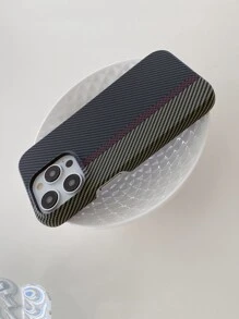 Apple Pc Anti-Slip Water Paste Race-Track Black 3d Carbon Fibre Pattern Phone Case Compatible With Iphone - Multicolor - View 4