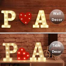 22cm White LED Marquee Alphabet Light Sign, Light Up Home Party Wedding Decoration AZ Letters, 0-9 Arabic Numerals - White - View 5