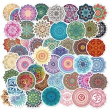 1 bộ 50 miếng dán hình yoga Mandala hoạt hình, miếng dán Mandala, miếng dán hình Mandala hoạt hình, cho sổ tay, bình nước, hành lý, sổ lưu niệm, sổ nhật ký máy tính xách tay, miếng dán nghệ thuật cho trẻ em gái, thanh thiếu niên, người lớn, miếng dán thẩm mỹ bằng nhựa vinyl cho văn phòng, trường học, học sinh - Nhiều màu - Xem 2
