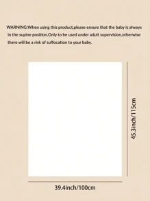 Baby Star Pattern Tassel Decor Chăn quấn - Đen và trắng - Xem 5