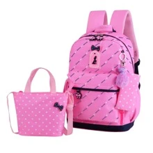 Conjunto De 3 Bolsas Para Niños De Color Rosa - Rosa - Ver 1