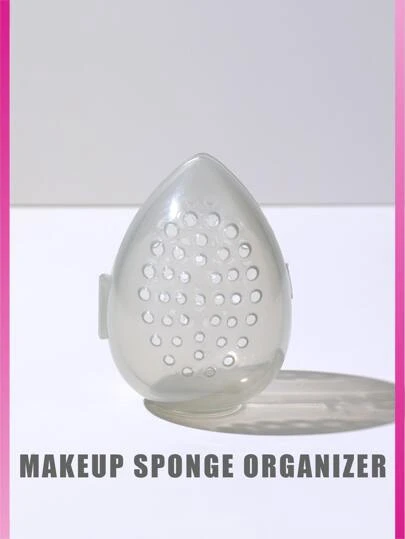 化妆海绵收纳盒，1个粉色化妆海绵收纳盒，适用于房间、家居、卧室、浴室、住宅、粉色房间、客厅装饰、旅行用品、礼品袋、送给妈妈、爸爸、男士、朋友、老师的礼物、生日礼物、婚礼礼物、办公桌、置物架、配件、礼品盒、趣味礼物、收纳、送给女性的礼物、圣诞礼物、女性礼物创意