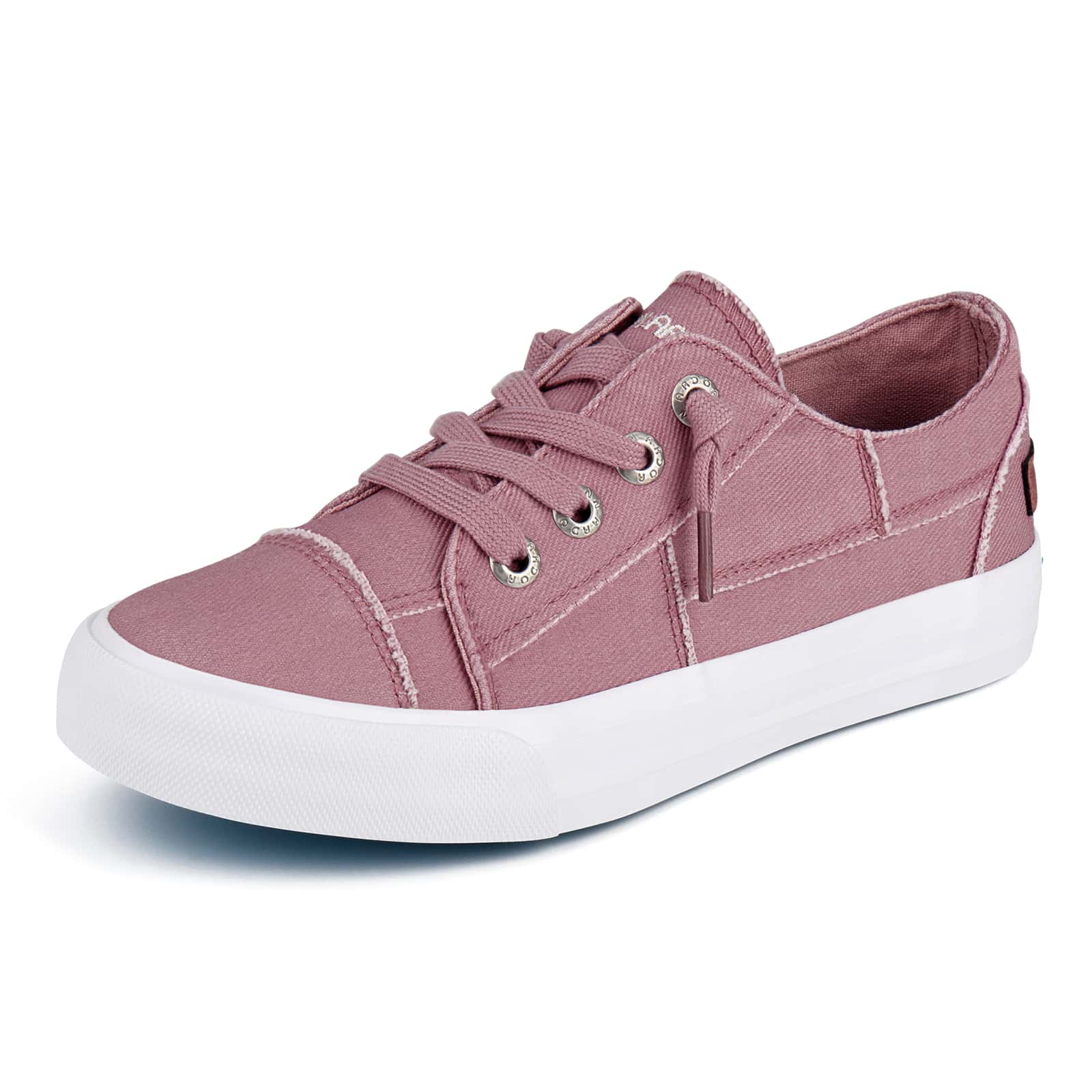 JENN ARDOR Women's Slip On Canvas Shoes Low Top Fashion Sneakers Comfortable Walking Flats