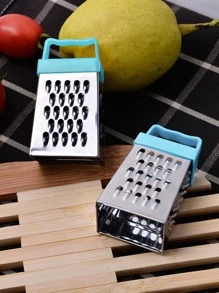 1pc Stainless Steel Mini Cheese Grater - Blue - View 3