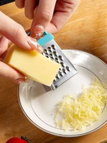 1pc Stainless Steel Mini Cheese Grater - Blue - View 4