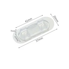 10件装电线固定器免钻插座墙壁布线自粘式高粘度收纳装置固定夹电线管理装置礼物 - 彩色 - 查看 8