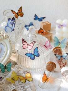 40 tờ sticker hình con bướm cổ điển dùng để trang trí nhà cửa - trái cam - Xem 8