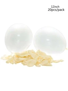 20入組透明乳膠氣球適用於氣球拱門裝飾用品