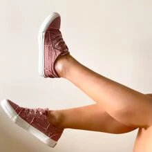 JENN ARDOR Women's Slip On Canvas Shoes Low Top Fashion Sneakers Comfortable Walking Flats