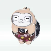 Sloth Shaped Sterling Silver DIY Bead - SCC1881 - View 11