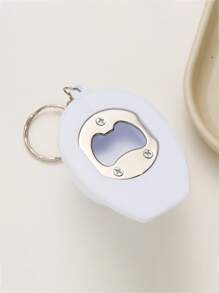 可爱单件女士饰品头盔设计开瓶器钥匙扣，实用便携，适合送给朋友的礼物，汽车配件包饰品，学院风哥特风，Y2K