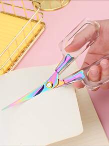 1pc Stainless Steel Scissors - Multicolor - View 1