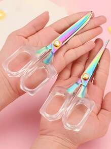 1pc Stainless Steel Scissors - Multicolor - View 2