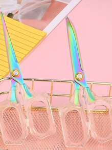 1pc Stainless Steel Scissors - Multicolor - View 5