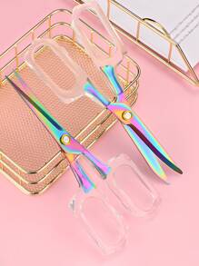 1pc Stainless Steel Scissors - Multicolor - View 4