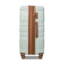 Luggage 3 Piece Sets Hard Shell Luggage Set with Spinner Wheels, TSA Lock, (20 inch 24inch  28 inch )Travel Suitcase Sets Expandable - Xám xanh - Xem 4