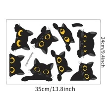 Cartoon Cat Wall Switch Decoration Sticker - Multicolor - View 6