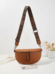 Stylish & Versatile Neutral Fanny Pack For Commuting, European And American Style - Brown - View 3